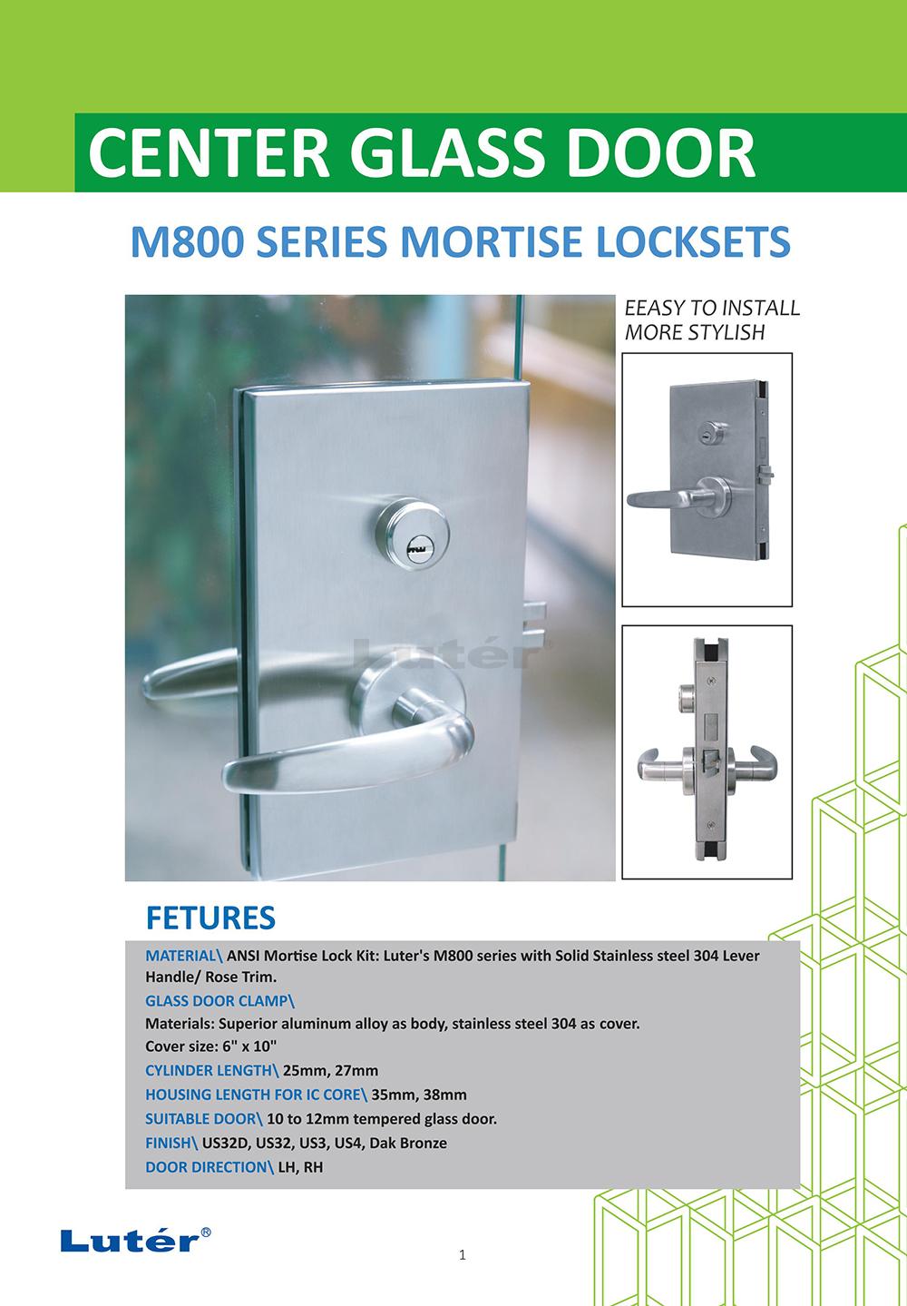 M800 Series Mortise Locksets
