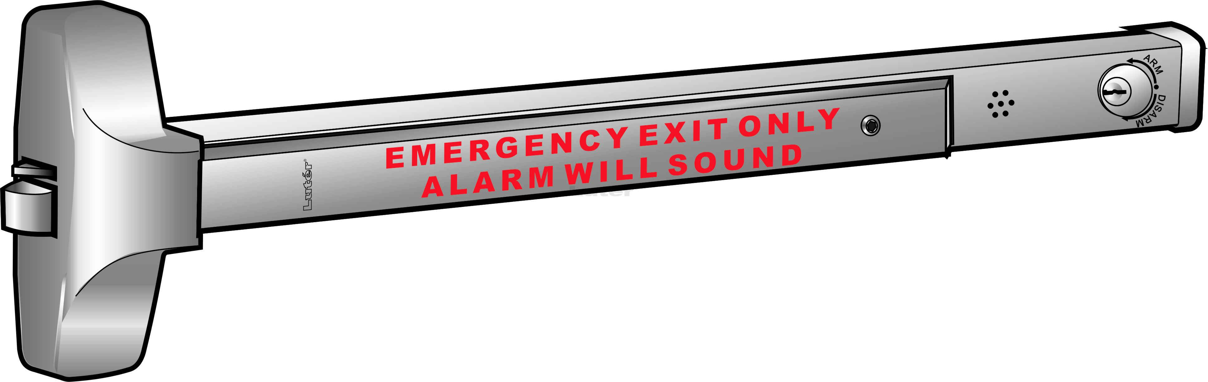 Emergency Push Bar - ANSI/BHMA A156.3, Grade 1