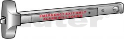 Emergency Push Bar - ANSI A156.3, Grade 1